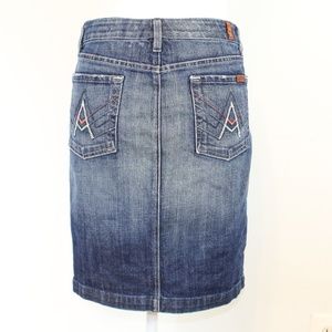 7 For All Mankind Denim Skirt, size 28